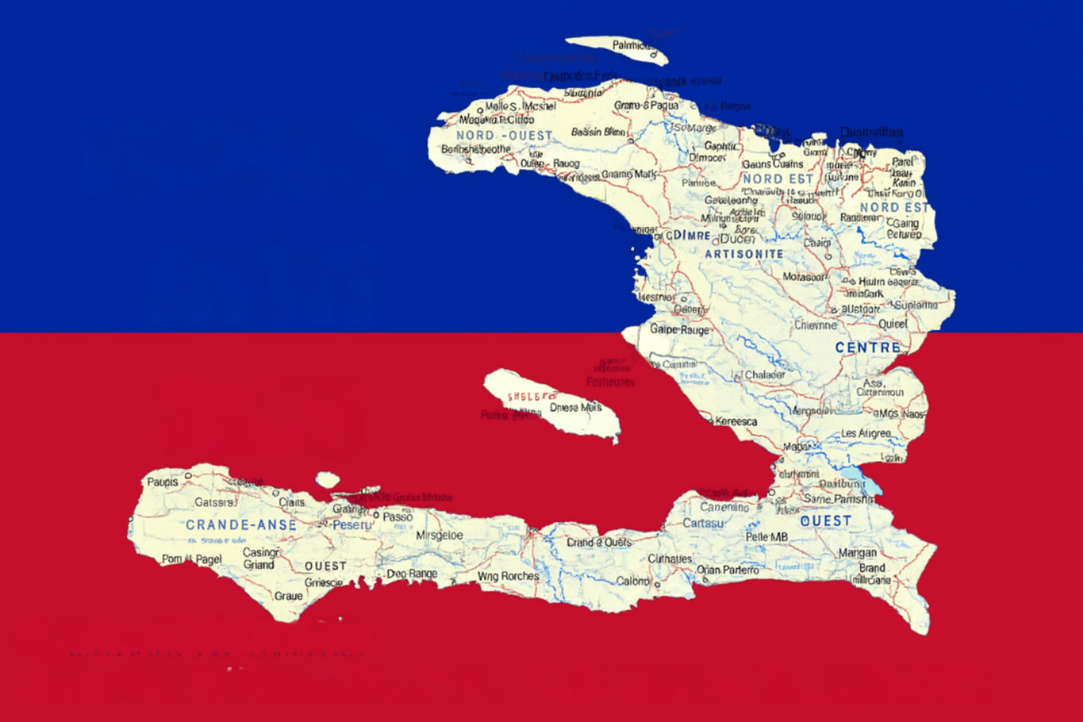 Haiti Map Background